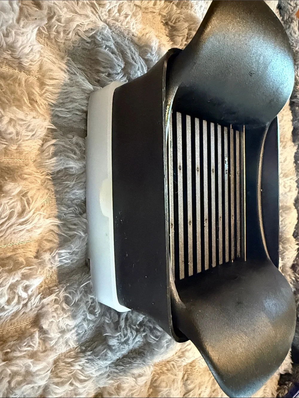 Pampered Chef Black Handheld Slicer with Stainless Steel Blades